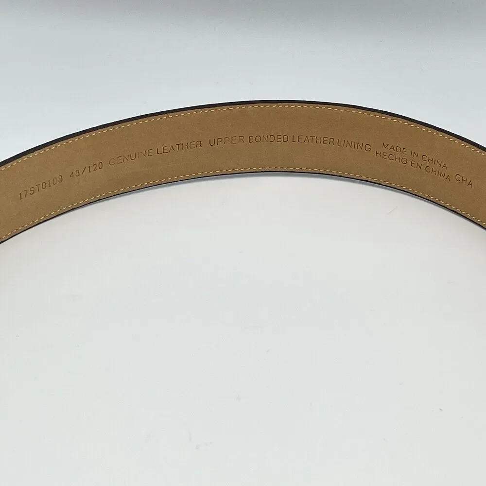 Mens Genuine Leather Belt Quality Brown Buttery Soft 48/120 1.25